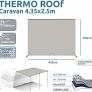 Caravan Thermo Tarp 435 x 250 cm Caravan Sun Sail UV80 Opaque Waterproof Awning Image 3
