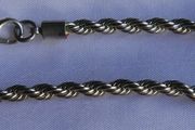 Vintage Silver Plated Rope Chain Bracelet 8inch