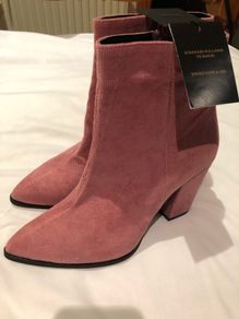Pink Corduroy Boots