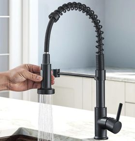 kitchen tap black