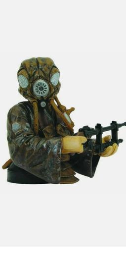 Star Wars Zuckuss Bounty Hunter Bust Gentle Giant Statue