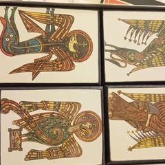 Set Of Four Vintage Book Of Kells Plaques