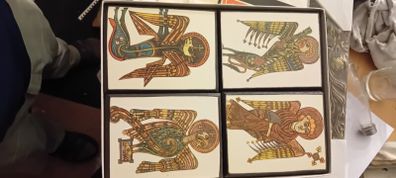 Set Of Four Vintage Book Of Kells Plaques