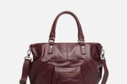 Brand new plum leather handbag by Nat &amp; Nin