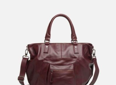 Brand new plum leather handbag by Nat & Nin