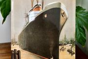 Retro maritime tin sign wall decor