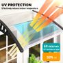 Front Door Canopy, Outdoor Awning, Rain Shelter, 303 x 96cm , Clear Image 5