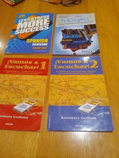 Spanish textbooks.