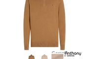 Tommy hilfiger cashmere knit quarter zip