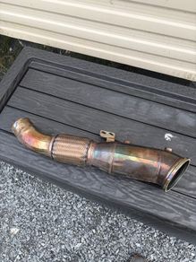 BMW G30 B58 Decat Downpipe Stainless Steel Catless