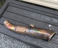 BMW G30 B58 Decat Downpipe Stainless Steel Catless
