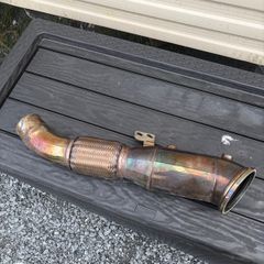 BMW G30 B58 Decat Downpipe Stainless Steel Catless