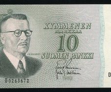 FINLAND - 10 Markkaa Mark 1963 Banknote P 104a(4) (UNC)