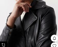 salsa leather biker jacket