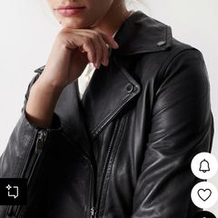 salsa leather biker jacket