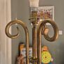 Heavy wrought iron vintage free standing floor lamp Image 4