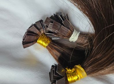 Hair extensions brown