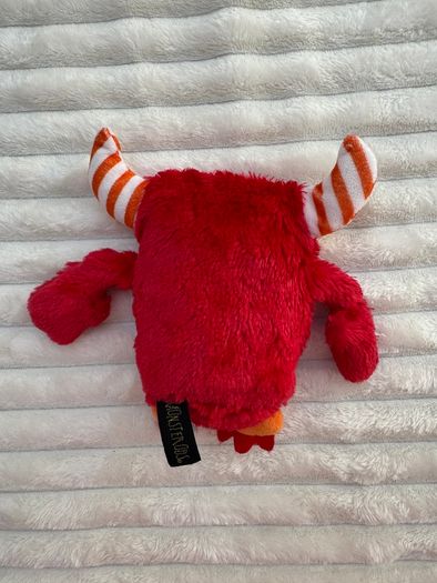 Keel Toys Monsterous Bullseye Plush Red Monster Striped Horns Halloween Used Please look at the pictures