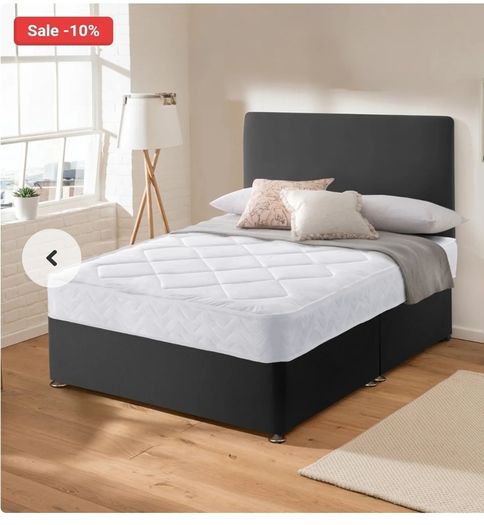 Classic Touch - Double Divan Bed With Mattress (4ft6)