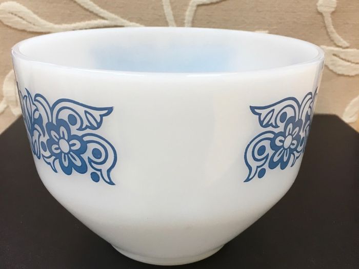 Vintage American Milk Glass Bowl  by The Federal Glass Co.