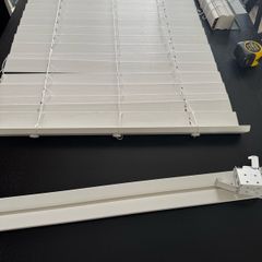 White Wooden effect blind