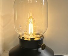 Ikea Black Lamp (tarnaby) - Like New + Led Bulb Included