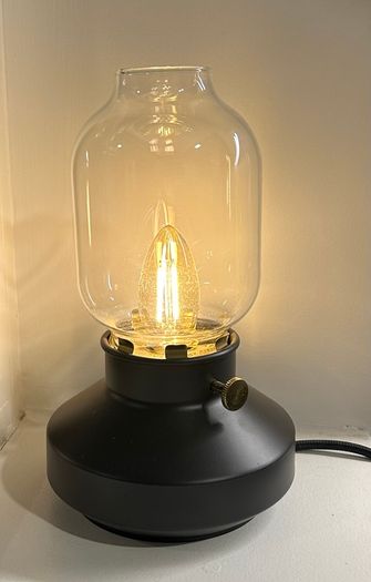 Ikea Black Lamp (tarnaby) - Like New + Led Bulb Included