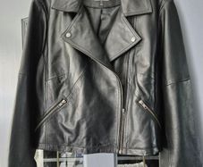 ladies leather biker style jacket