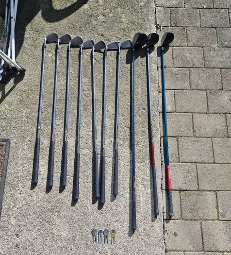 Golf Clubs and Colt Pencil Bag