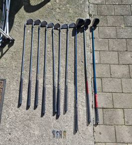 Golf Clubs and Colt Pencil Bag