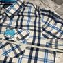 Superdry The Washbasket Shirt Mens Blue & White Check Long Sleeve Shirt Size Large Image 5