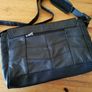 Casual handbag genuine leather black Stylish office bag for documents laptop Shoulder Image 5