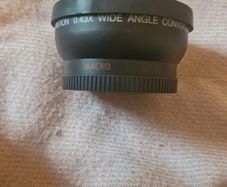 0.43X 58mm Wide Angle Lens,Black