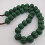 Antique African Green Melon Shape Big Beads Necklace Strand Image 7