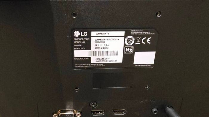 Lg 21.5" Full Hd Ips Monitor (2x Hdmi, Vga) - 22mk600m