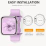 CeMiKa 6 Pack Sport Straps Compatible with Apple Watch Strap 40mm 41mm 38mm 42mm(Series 11) - Silicone Sport Replacement Band for iWatch SE Series 11 10 9 8 7 6 5 4 3 SE3, Women Men Image 8