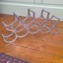 Vintage Style Cast Aluminium 9-Bottle Wine Rack - Postmodern / Wave Design Image 3
