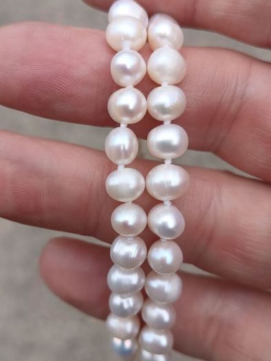 Baroque Pearl Necklace on Sterling Silver Closures