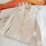 Off White/Cream Faux Fur & Sheepskin Coat - Size 14 Image 5