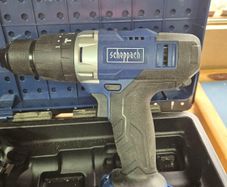 brand new cordless drill with 2 batteries, a charger, and carry case.