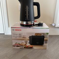 Bosch kettle & toaster | black