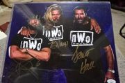 WWE Kevin Nash Scott Hall X Pac NWO Signed 11x14 JSA COA