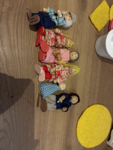 Early learning-dolls & 3 furniture sets