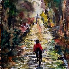 Paris roubaix watercolour