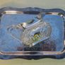 Viking Plate / Made in Canada / E.P. Brass creamer and tray Image 2