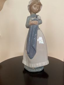 NAO by Lladro Figurine - Girl with Puppy