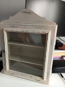 Bathroom cabinet ..worn cream effect