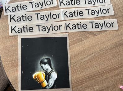 Katie Taylor iron on transfers
