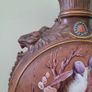19th century handpainted terracotta moon vase Image 4