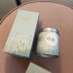 Irish Herb candle Bath salts and handcream set